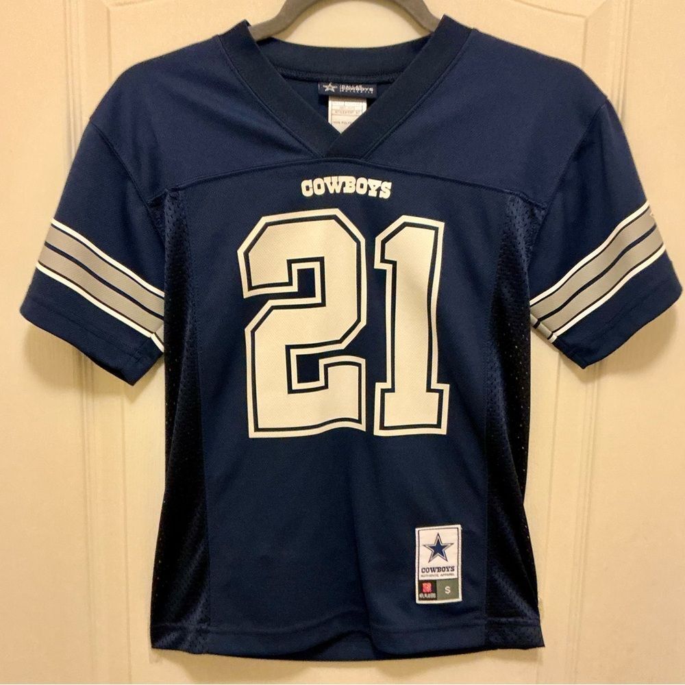 Ezekiel Elliott Navy Blue Dallas Cowboys Jersey Youth Small